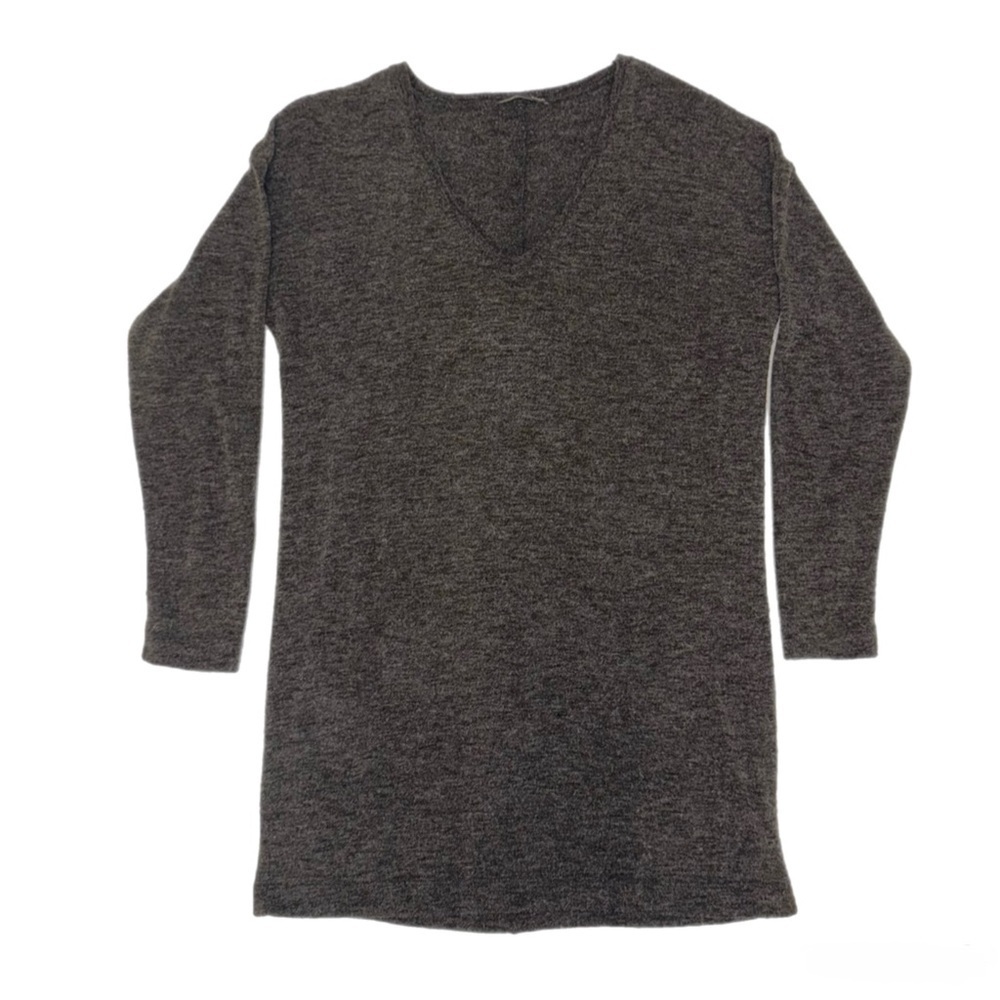 Zara Gray Long Sleeve Dress